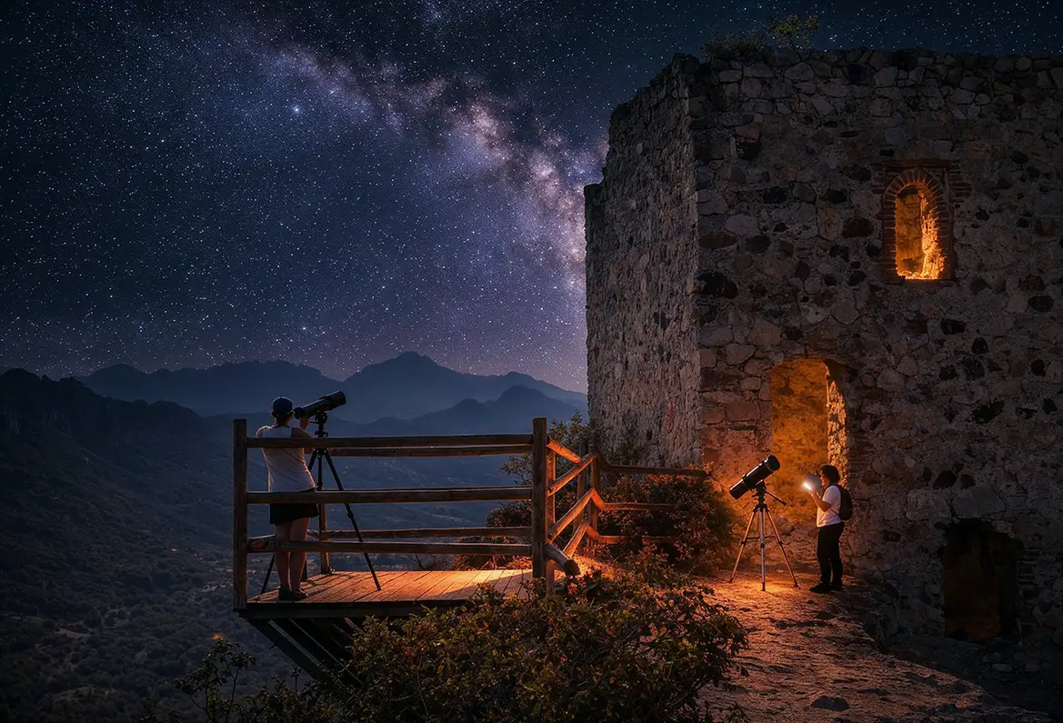 Astroturismo en el geoparque 