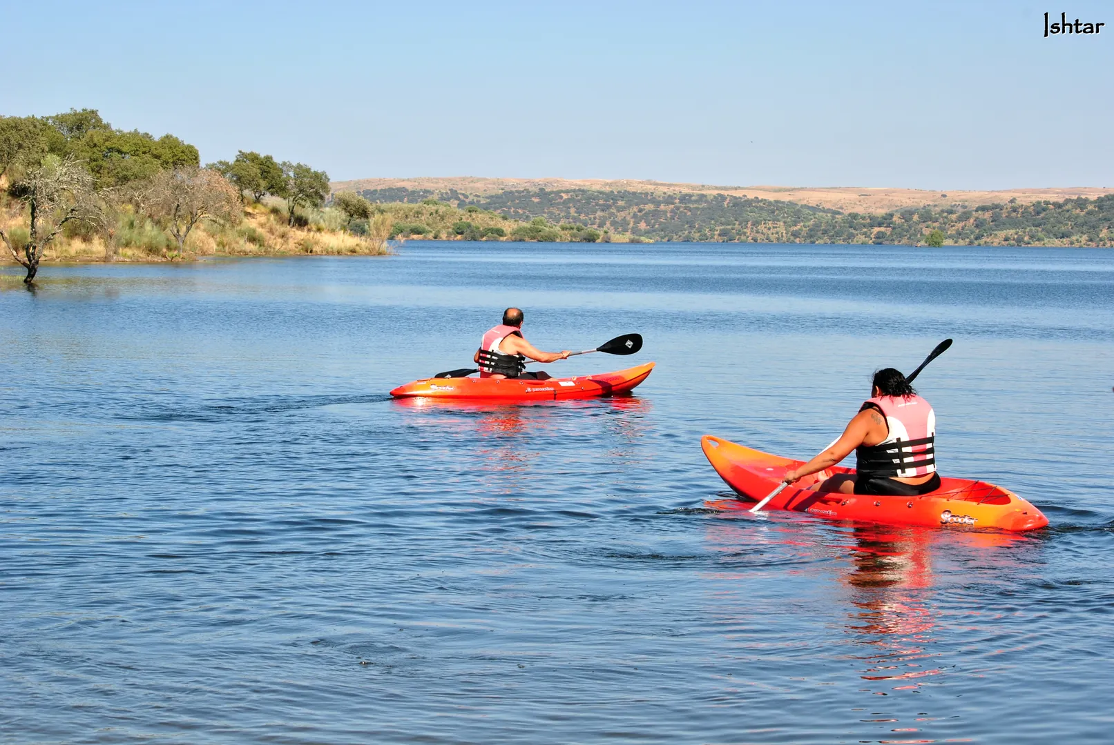 Rutas en kayak en el embalse de Alcántara